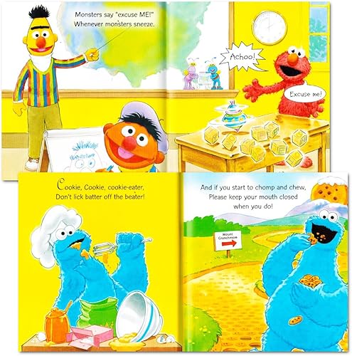 Miniatura 5 de Barrio Sésamo Elmo Manners Libros para Kids Toddlers-Conjunto de 8Manners Libros