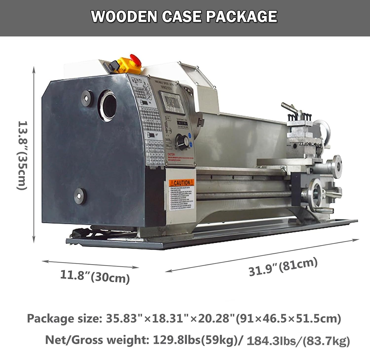 INTSUPERMAI Metal Lathe Precision Benchtop Metal Lathe 8"×16" Inch Thread Metal Wood Plastic Lathe 4 Jaw/3 Jaw Chuck Hobby DIY Lathe 50-2500rpm Variable Speed MT5 Spindle Taper 110V