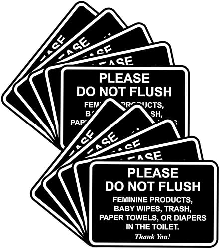 All Quality Letrero clásico enmarcado con texto en inglés Please Do Not Flush Thank You, letras grabadas con láser, plástico ABS duradero, colores