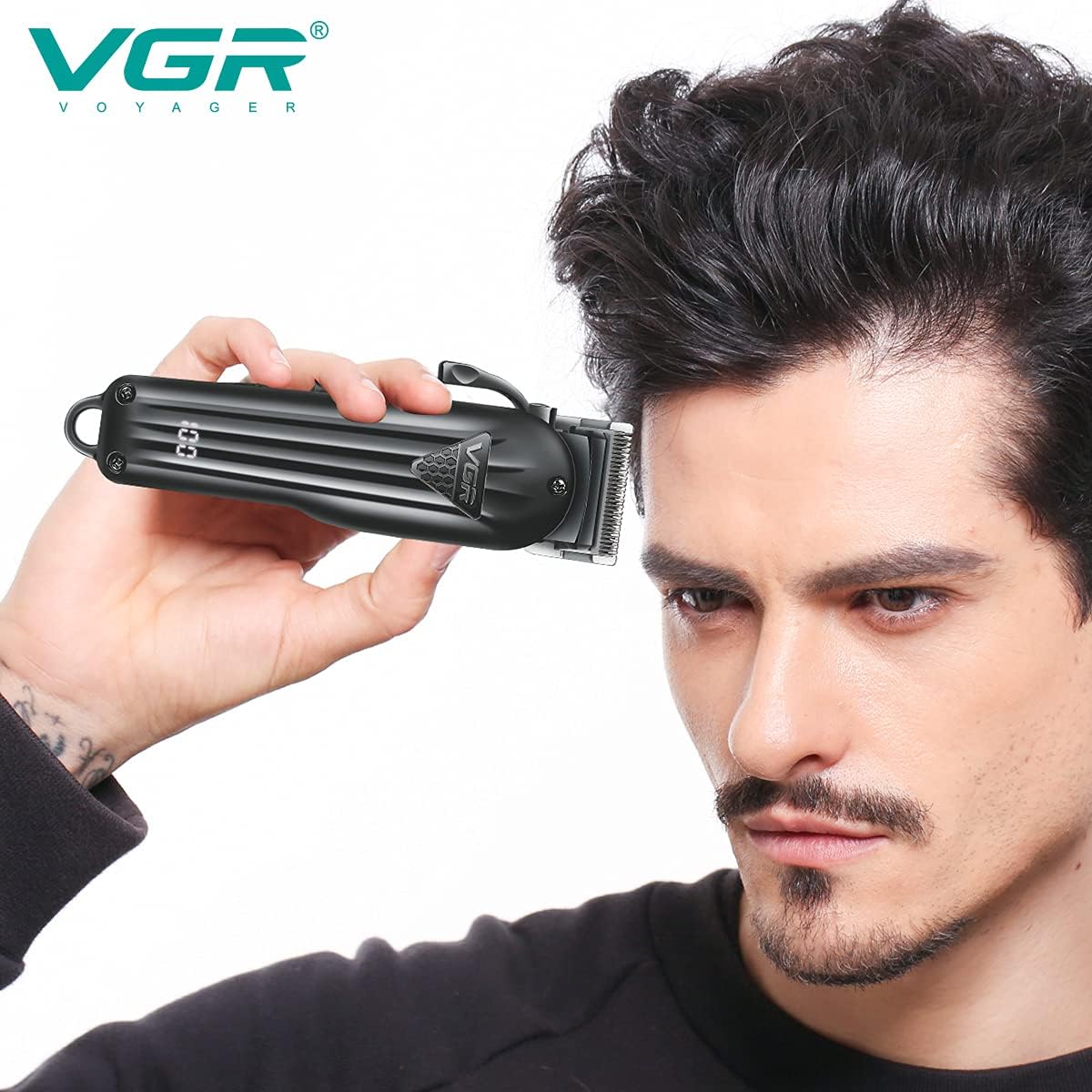 VGR V-282 LED Display Hair Clipper