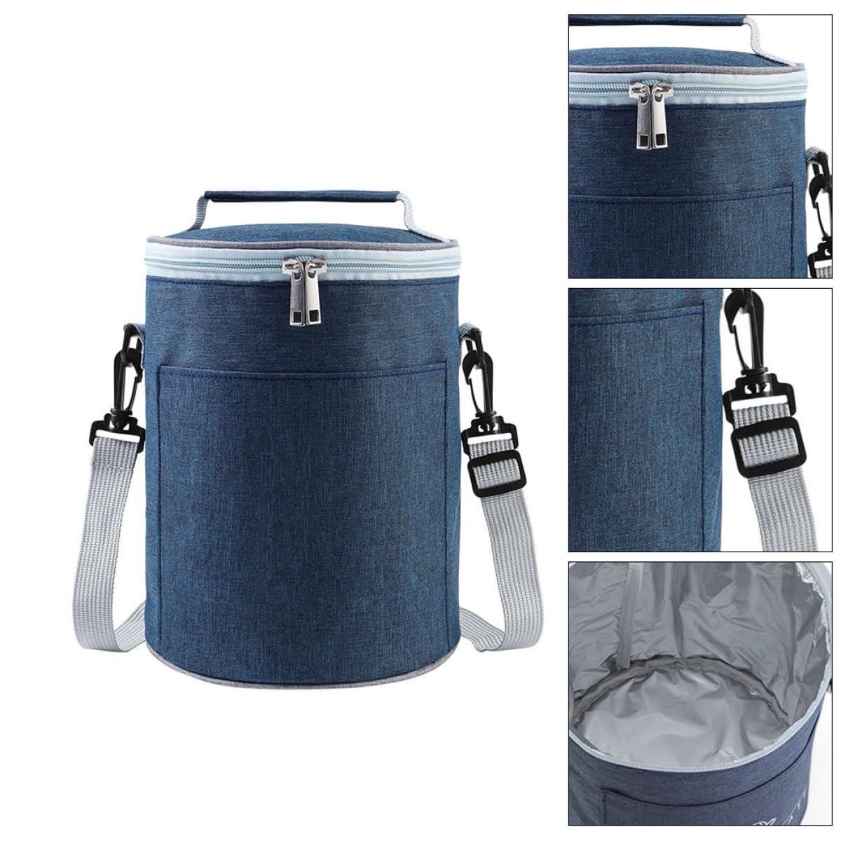 Operitacx Borsa Termica Compatta Oxford, Leggera e Resistente, per Pranzo da Viaggio e Trasporto Pasti Durante Takeout