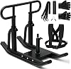 Weight Sled, Fitness Sled, Fitness Strength Training Sled,Adjustable Height Weight Training Sled,Heavy Duty Workout Sled for Building Muscle and Explosive Strength for 1 and 2 Weight Plates