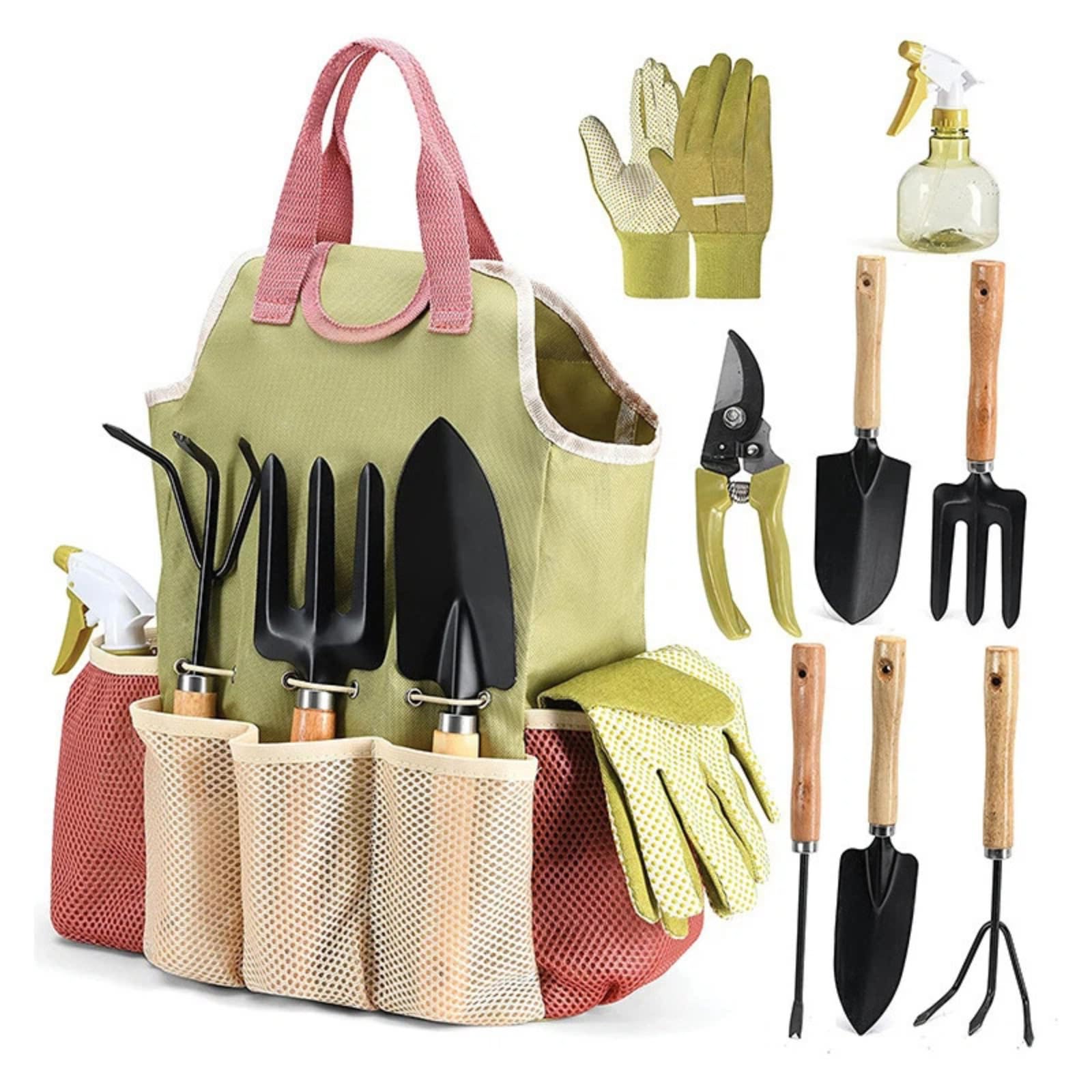 Kit de jardín combinado de herramientas de jardín, tijeras, herramientas de jardinería de regalo