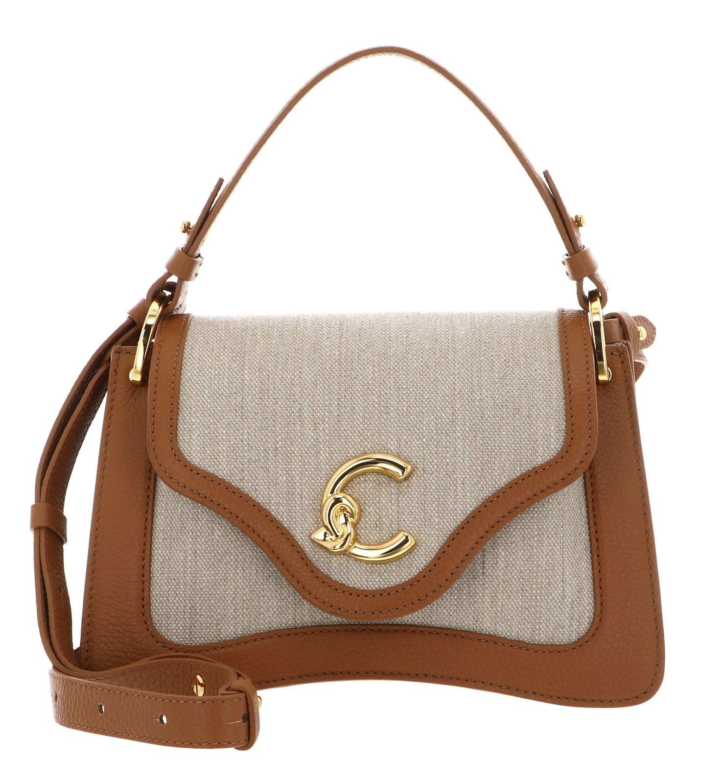 Coccinelle C-​Me Canvas Handbag Natural/​Cuir