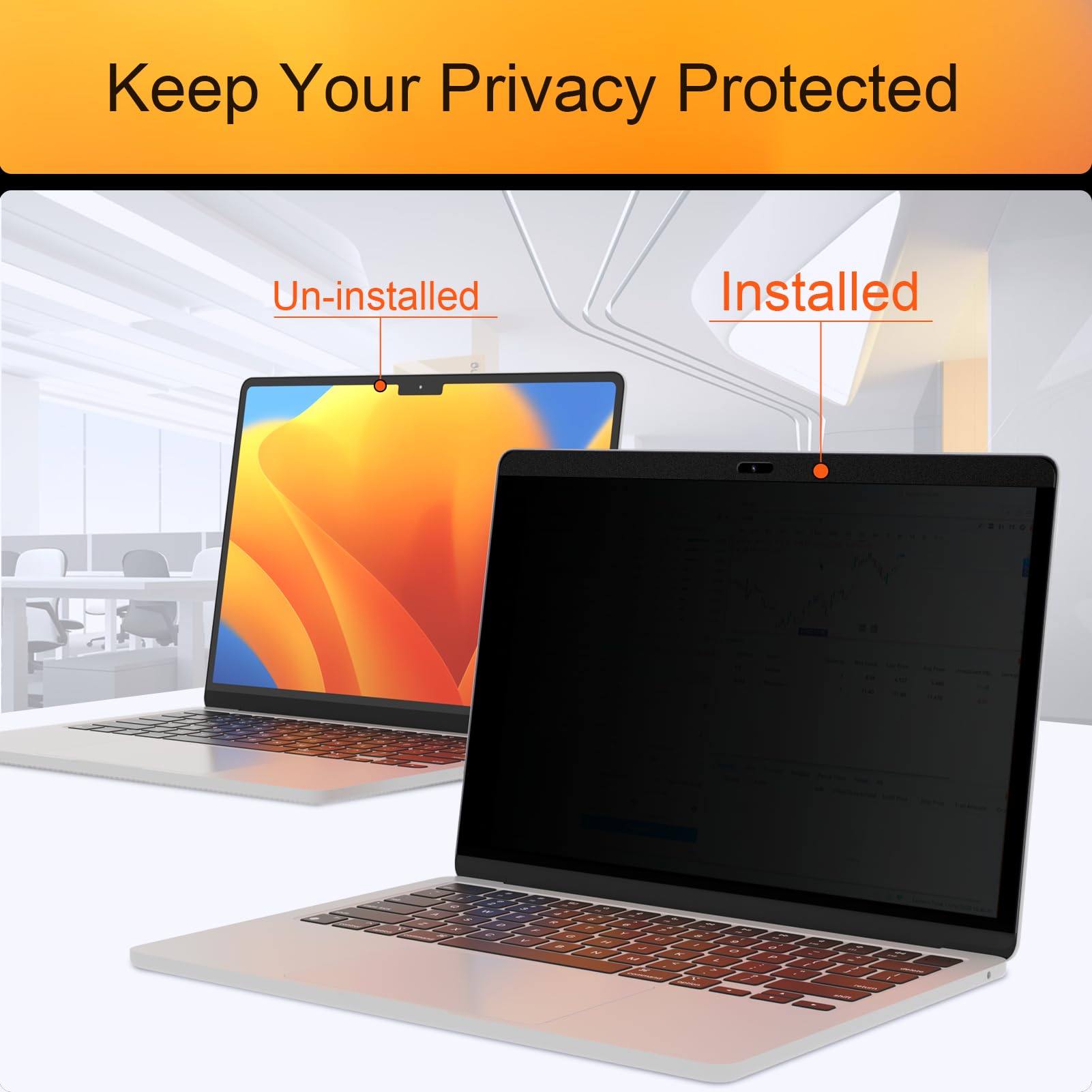 Magnético Filtro de Privacidad Compatible con MacBook Pro 16 Pulgadas (2021-2024, M1-M4), Filtros de Pantalla MacBook Pro 16 Pulgadas, Privacy de Protector Pantalla para MacBook Pro 16 Pulgadas