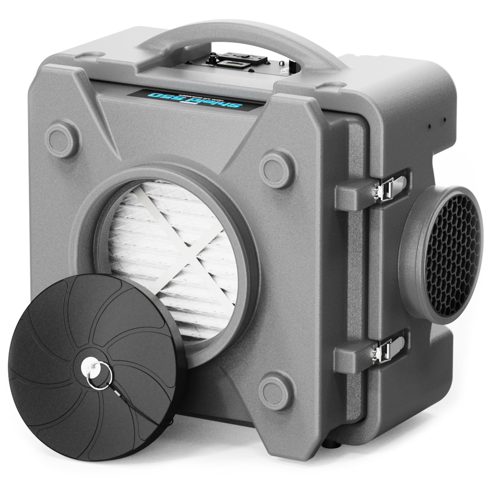 CADPXS Shield-550 Negative Machine Airbourne Cleaner HEPA Scrubber Water Damage Restoration Equipment Air Purifier, Air Scrubbers