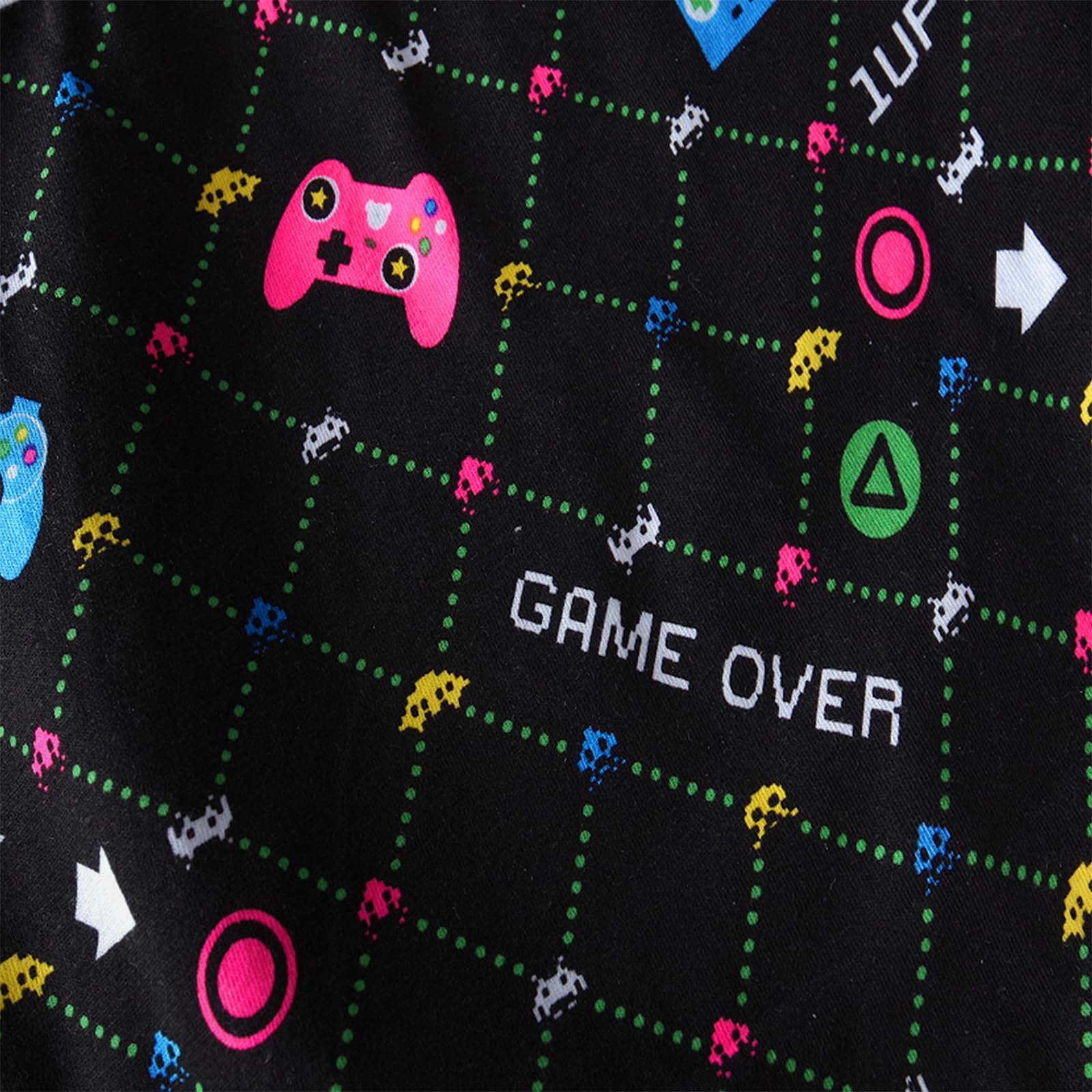 LittleForBig Bawełniany wodoodporny śliniak z nadrukiem dla dorosłych z regulowanym zapięciem na rzep - śliniak dla dorosłych dla graczy, Baby Gamer