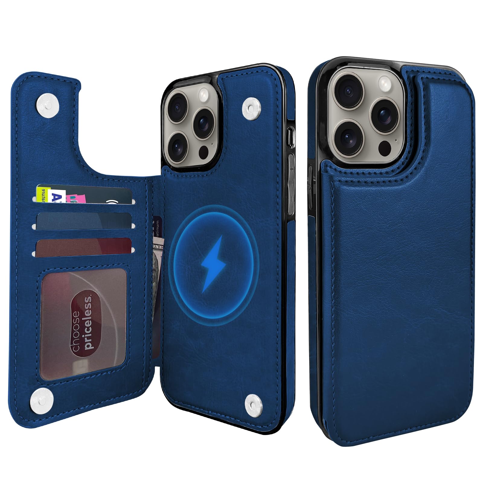 TopPerfekt Wallet Case for iPhone 15 Pro Max 6.7