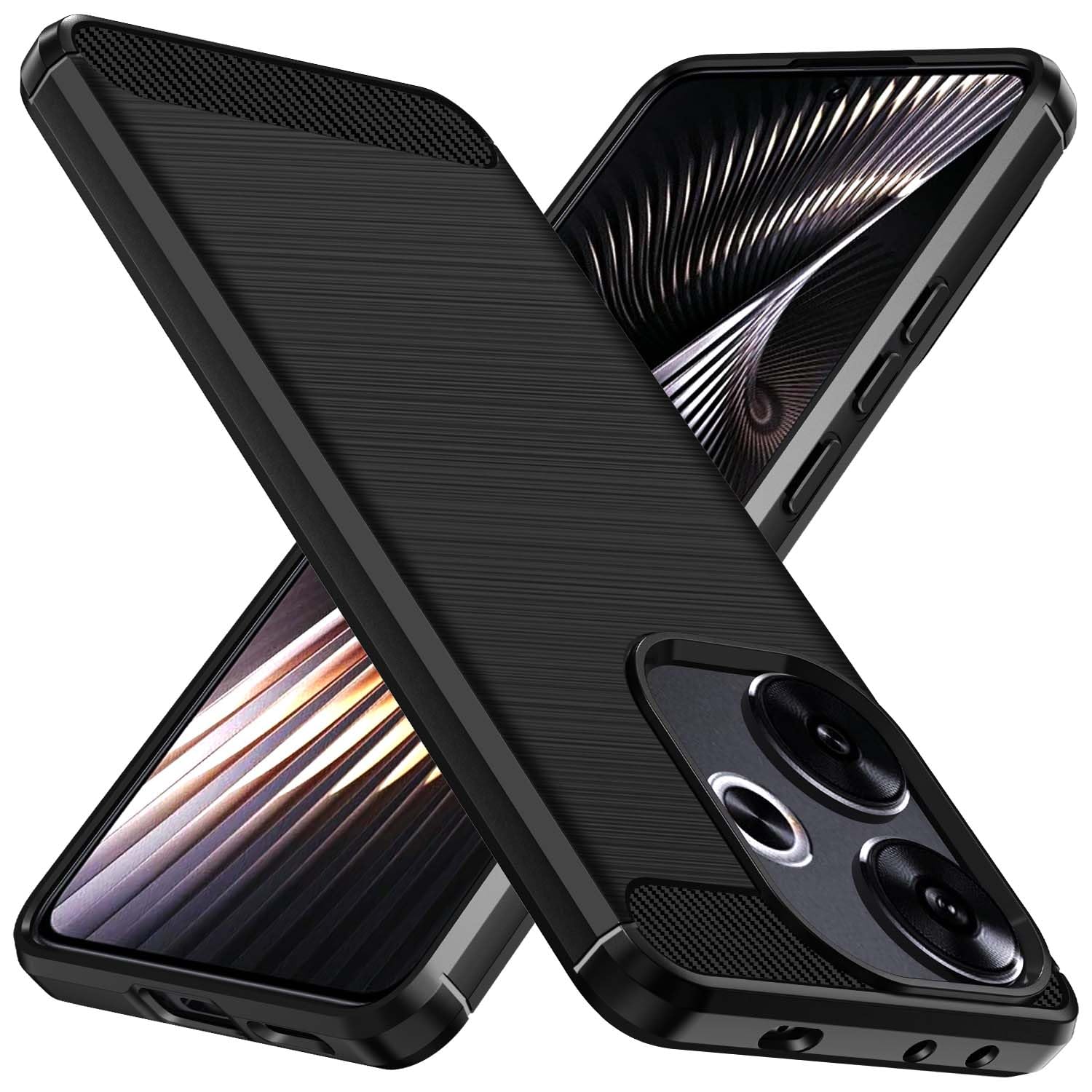iVoler Cover in Silicone per Xiaomi Poco F7 5G con Protezione Della Fotocamera, Ultra Sottile Custodia in TPU Morbida Anti-Graffio Antiurto Protettiva Case, Nero