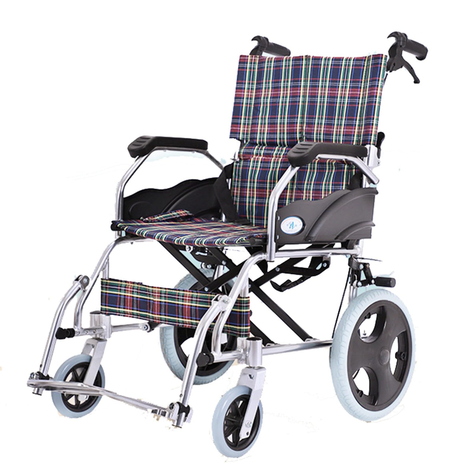 Silla De Ruedas Manual Ligera,Silla De Ruedas Plegable Portátil Silla De Ruedas Multifunción Hogar Ancianos Discapacitados Scooter Frolley Walking Aids A
