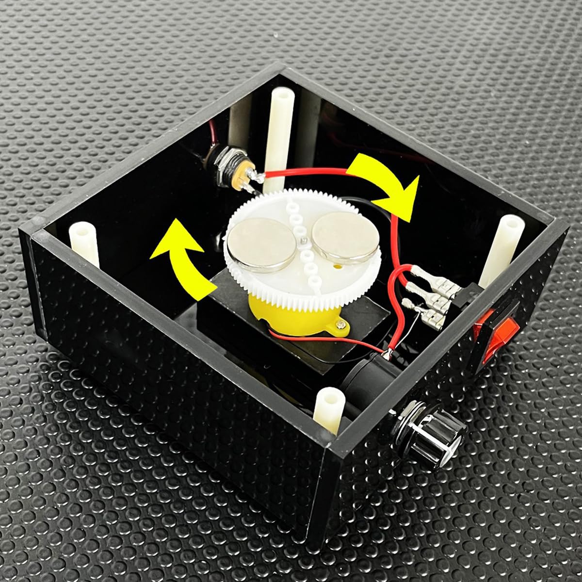 Elektromagnetischer Wirbelstrom-Demonstrator Physik Science Kit, DC Motor Induktionsspule für praktisches Lernen und Experimente