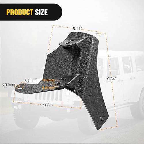 Miniatura 2 de Nilight 2 soportes de montaje de bisagra de parabrisas doble pilar A para faros antiniebla LED todoterreno para 2018 2019 2020 2021 2022 2023