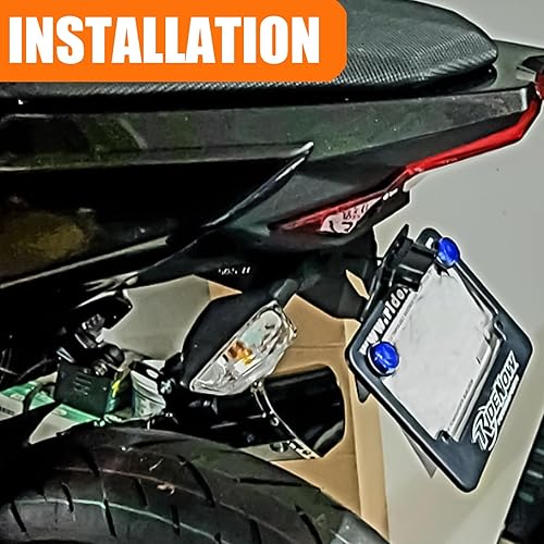 Miniatura 6 de Eliminador de guardabarros para motocicleta compatible con Ninja 400 2018-2023 Z400 2018-2023