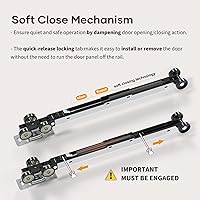 Vista 7 de EaseLife - Kit de marco para puerta de bolsillo de 28x80 pulgadas con mecanismo de cierre suave de dos vías para paredes de montantes de 2X4