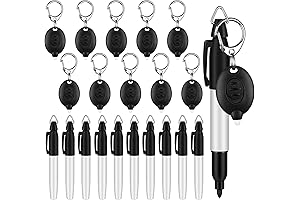 Durable Lightweight EDC Keychain Light Black Marker Pen