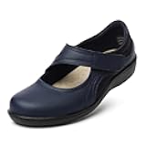 Women's Classic Comfort Mary Jane Flats Fashion Casual Dress Shoes Cute Closed Toe Slip On Lightweight Breathable Walking Shoes