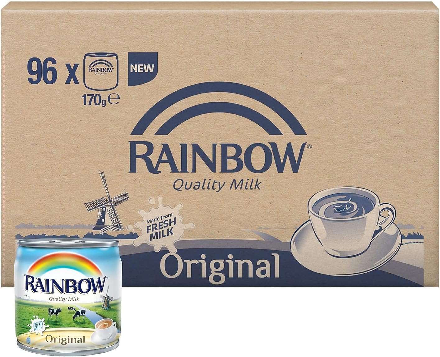 Original Vitamin D Evaporated Liquid Milk - 96 X 170 gm