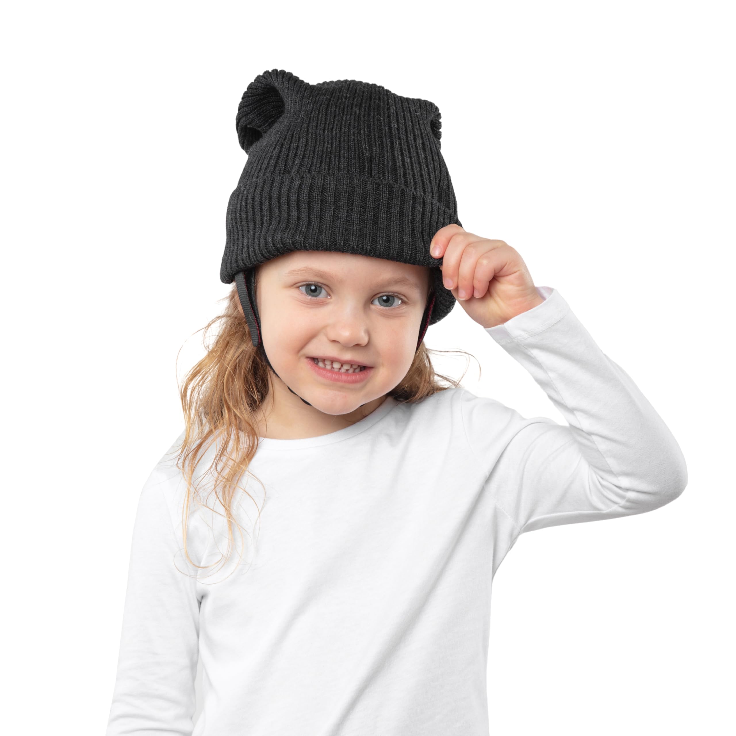Ribcap Lenny Kids Medical Grade Protective Helmet | Anthracite | Midi | Padded Protective Helmet for Children | Epilepsy Seizure Helmet | Fashionable and No Stigma