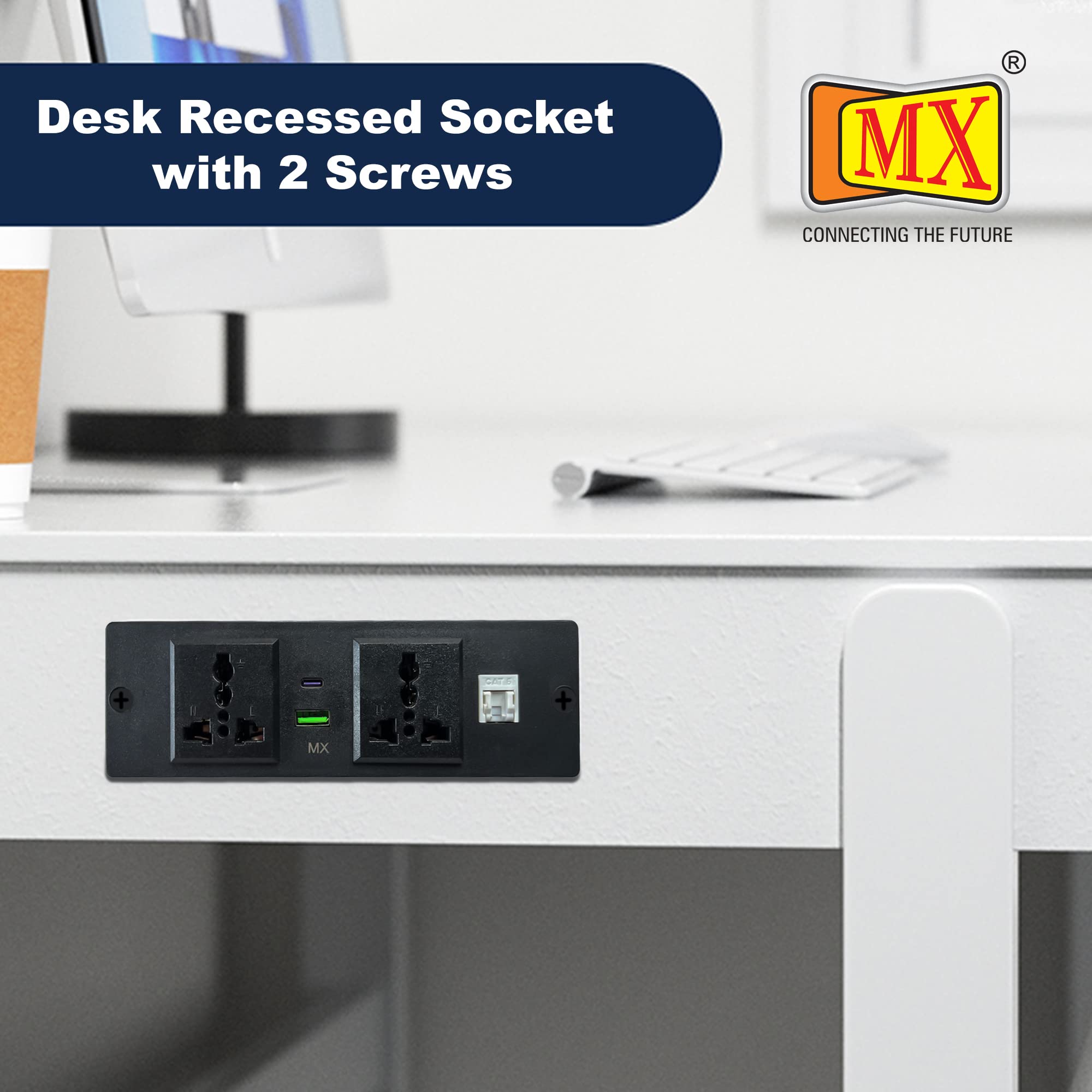 Buy MX Pop Up Power Extension Board with 2 Universal 13A Sockets