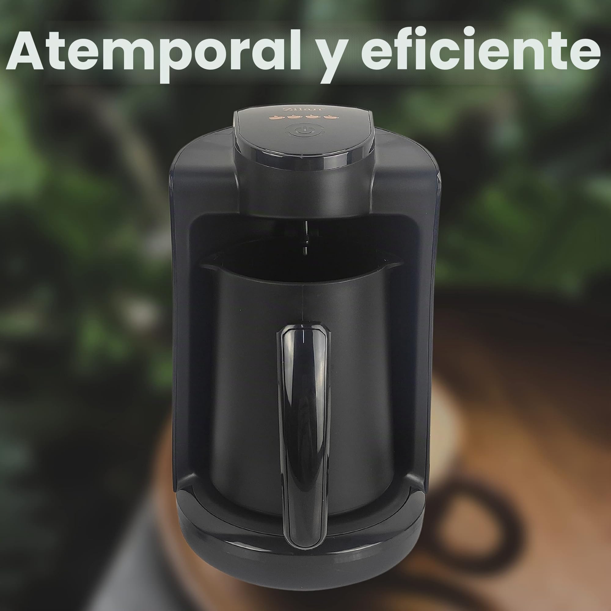 Zilan Cafetera moka pequeña individual cafetero interruptor de acero inoxidable moca 1-4 tazas