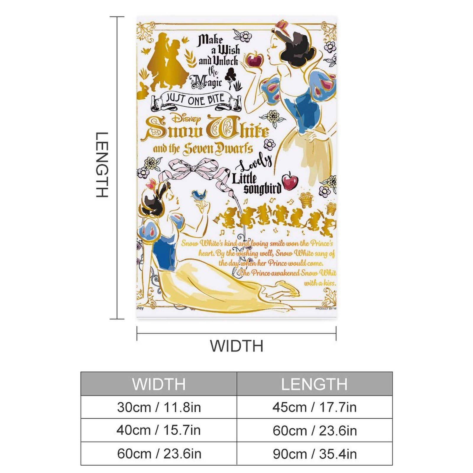 Amazon｜白雪姫 ポスター 絵画 インテリア 壁紙用 壁紙 アートポスター