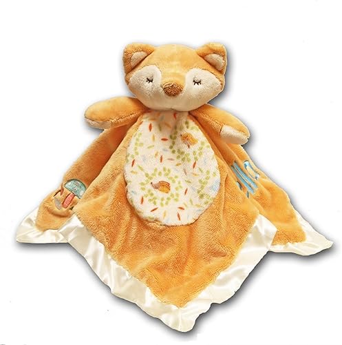 Manta suave personalizada con nombre de Fox Lil Snugglers, para bebé, 13 pulgadas