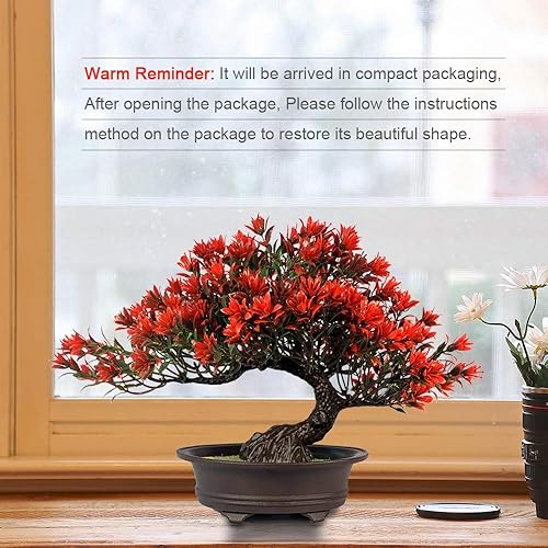 Miniatura 10 de Árbol bonsái de enebro artificial para decorar interiores para casa u oficina