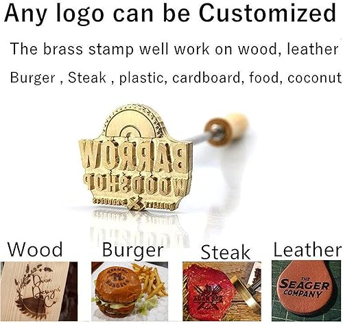 Miniatura 3 de Hierro de marca personalizada para madera, herramientas de combustión de sellos personalizados para suministros de carpintería con múltiples