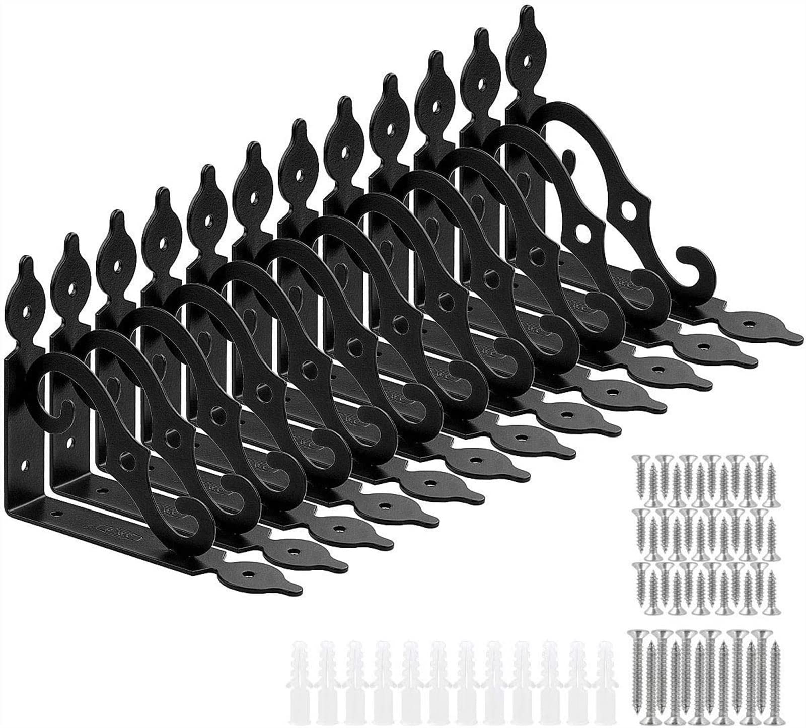 Support de charge RJT équerre de montage noire haute résistance pour charge lourde x12