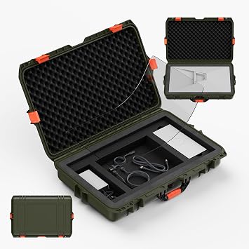 EAZUSE Starlink Standard Gen 3 Case, Starlink Standard 4x Case Green Hard Waterproof Travel Carrying Case for Gen3 Star Link Standard4, Carry Bag for RV Storage Gen 3 Accessories