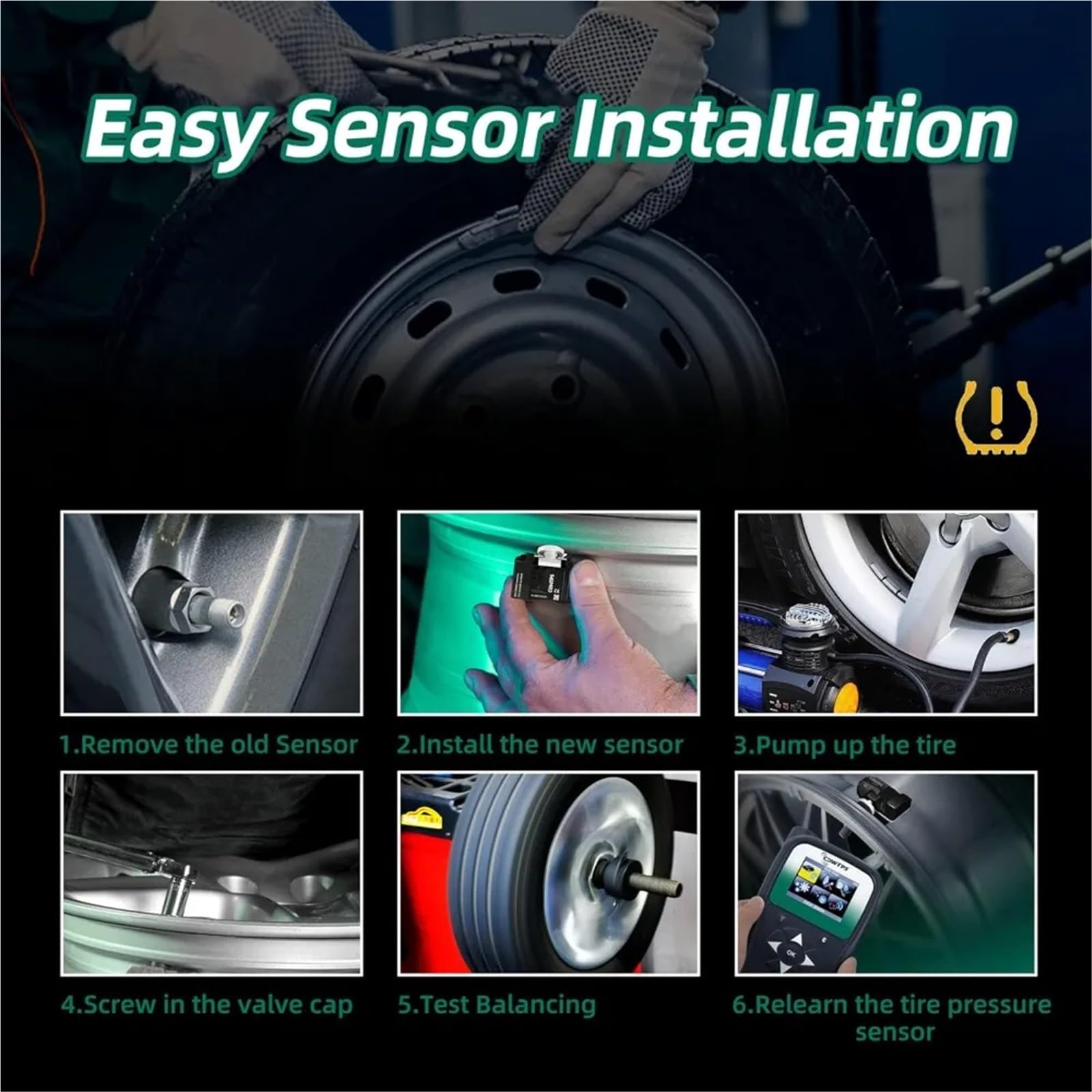 TPMS Con Allarme Dispositivo di monitoraggio del sensore pressione dei pneumatici TPMS 4 pezzi 4M0907273B per AUDI A3 A4 B9 Q2L Q3L 2018-2022 Servizio post-vendita