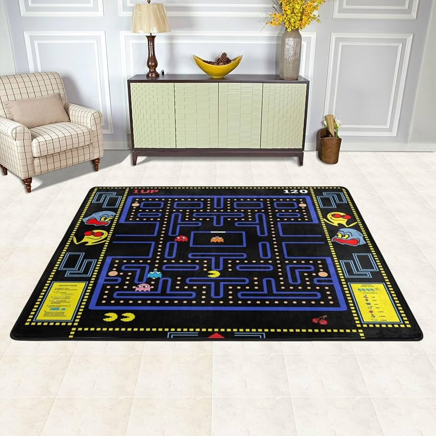 Amazon.com: Classic Arcade Games Rug Retro 90s Arcade