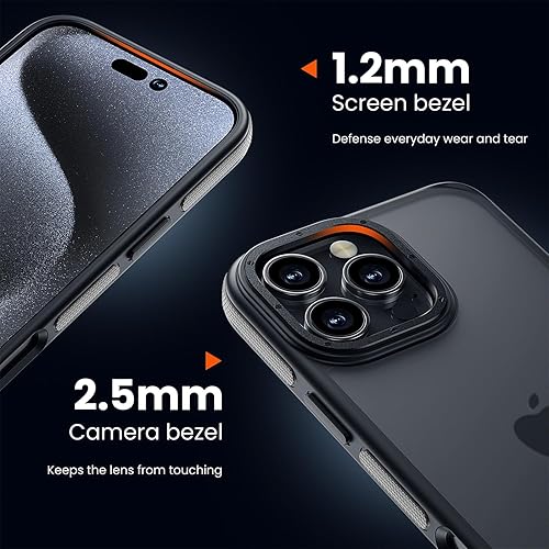 Miniatura 734 de Funda para iPhone 12, a prueba de golpes, para iPhone 12 Pro, protección contra caídas de grado militar, parte trasera dura, delgada, translúcida