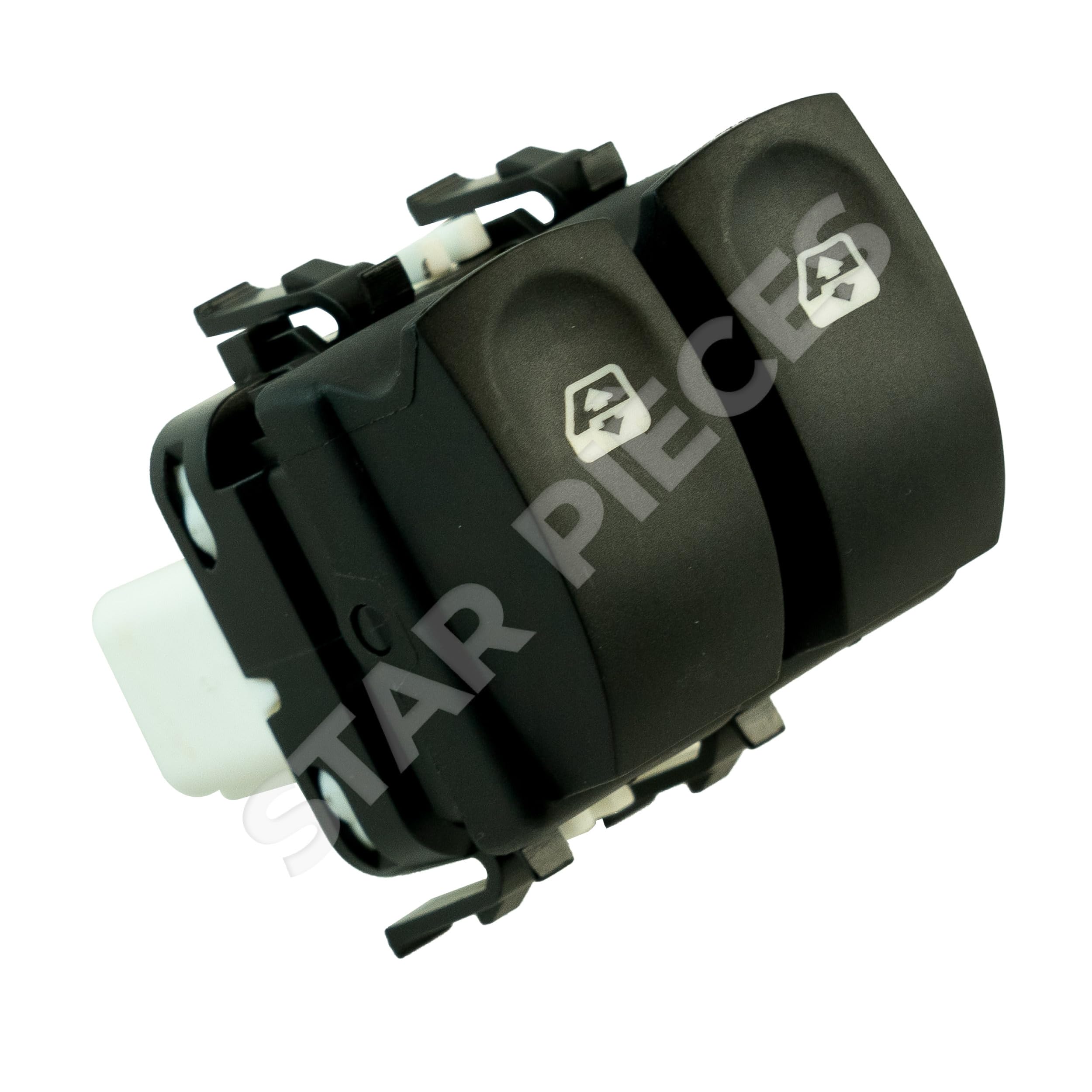 Bouton leve vitre compatible pour Clio 3, Modus, Grand Modus, Twingo 2 (2004-2014) CONFORT. Interrupteur lève-vitre. AVANT GAUCHE (conducteur) 8200214943