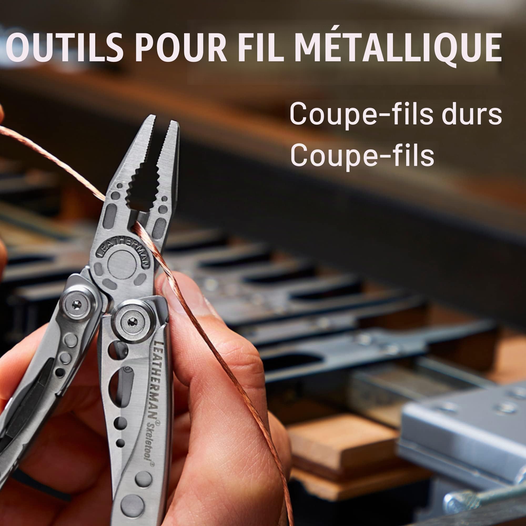 LEATHERMAN - Skeletool, l'outil multifonction léger avec couteau combiné et décapsuleur