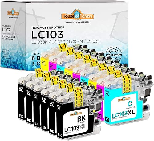 Cartucho de tinta remanufacturado para Brother LC203XL Reemplazo de alto rendimiento para Brother LC203XL MFC-J4320DW J4420DW J4620DW J5520DW