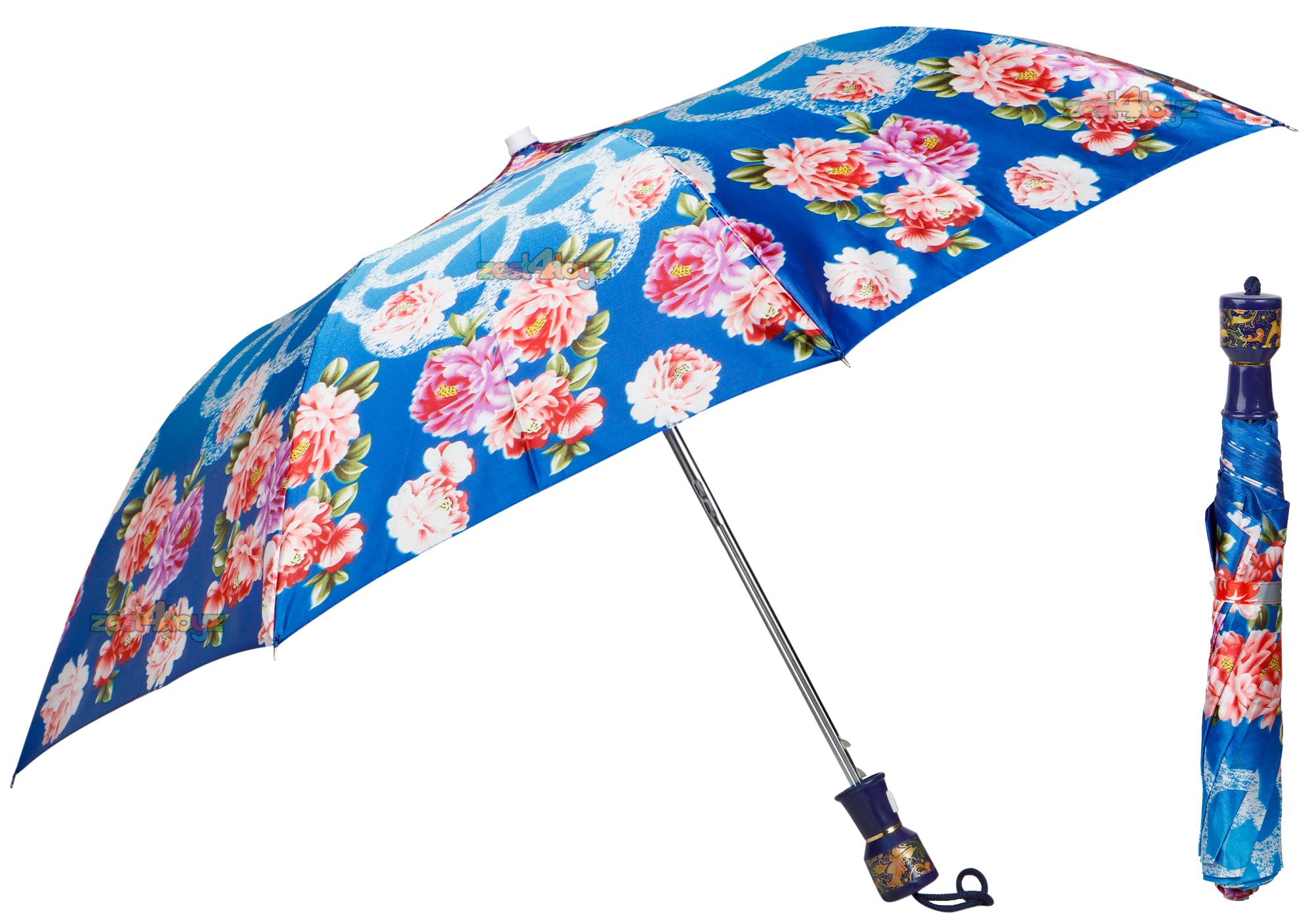 Umbrella for Women Man UV Protective Long and Folding Windproof, Travel Umbrella Assorted (Pack of 1)-image-2