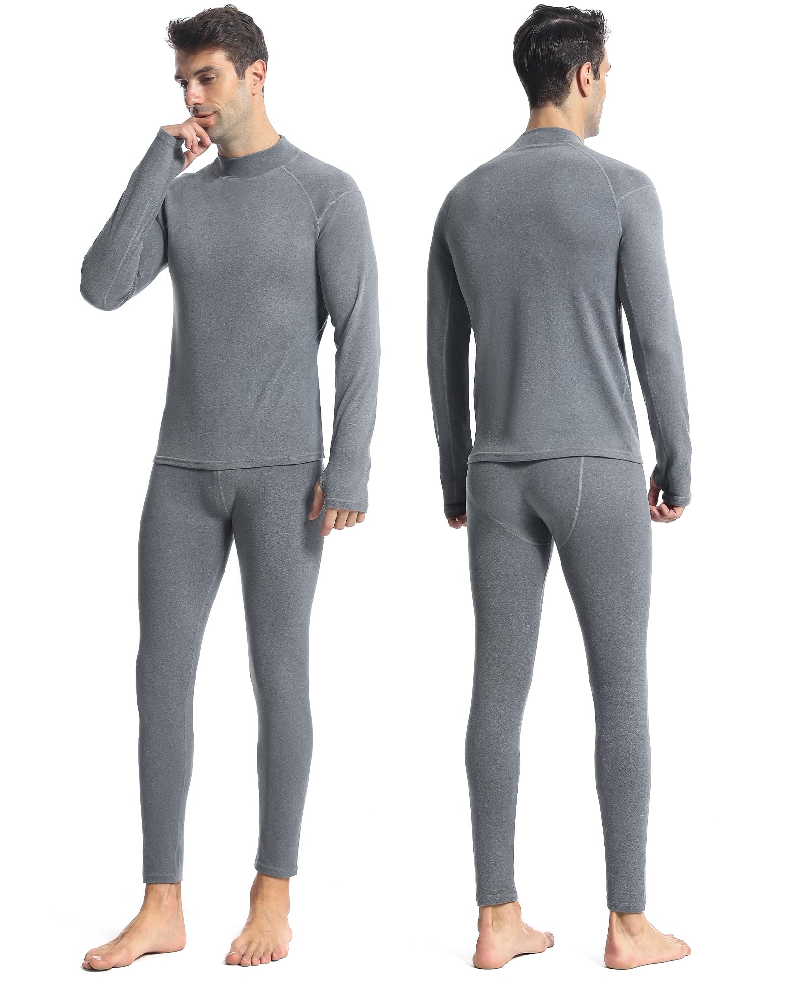 Runhit Ropa interior térmica para hombre de invierno, ropa interior funcional térmica, calzoncillos largos, ropa interior funcional de esquí, ropa interior térmica para hombre, extra cálida