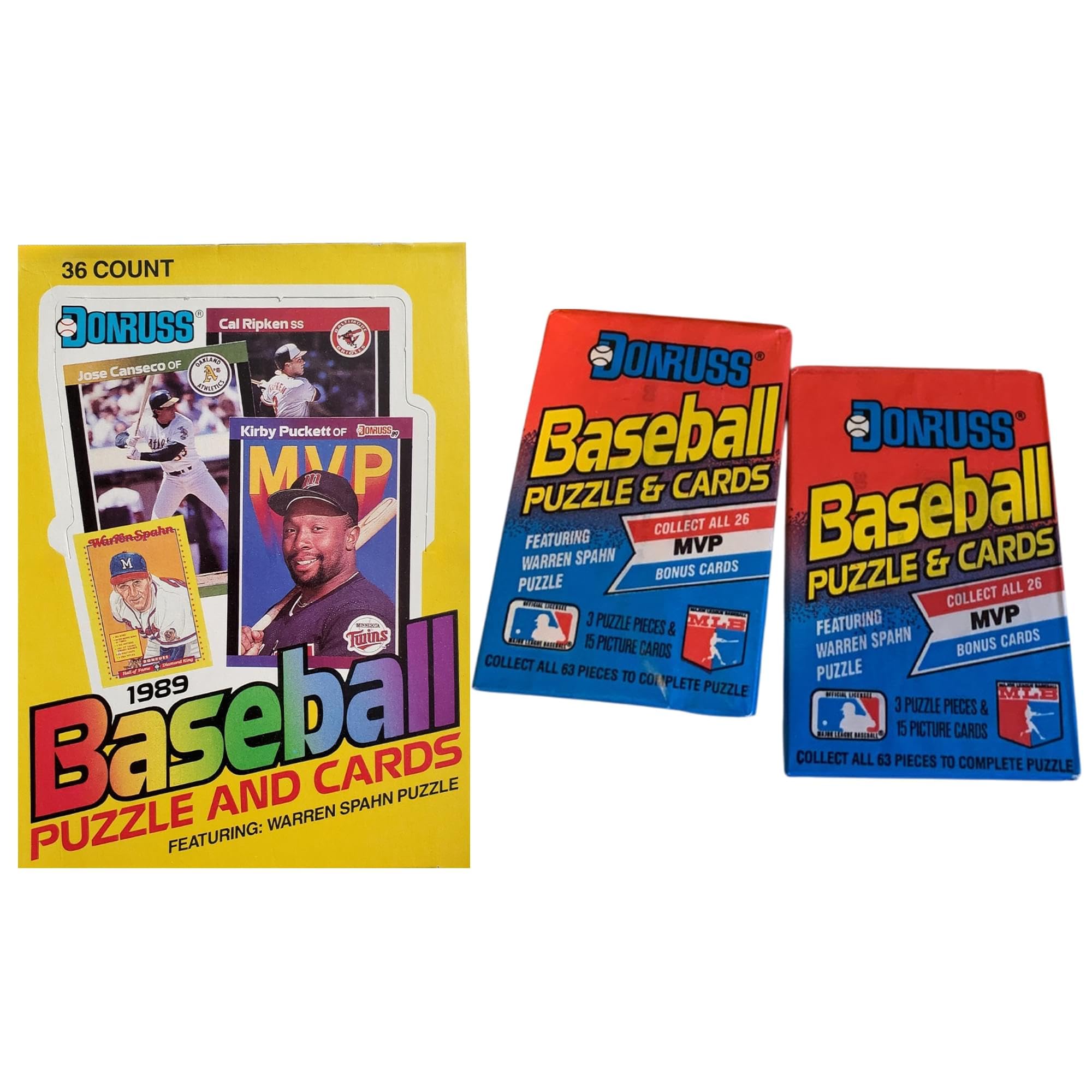 Amazon.com: 1989 Donruss Baseball Wax Box (36 Sealed Packs) Look