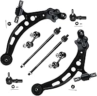 Vista 90 de Detroit Axle - Kit de suspensión frontal de 8 piezas para Dodge Journey 2009-2015, 2 brazos de control inferiores, 2 rótulas, 2 varillas
