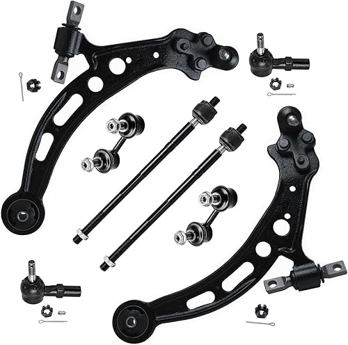 Miniatura 80 de Detroit Axle - Kit de brazos de control de extremo delantero RWD para Dodge Ram 03-06 2500 3500, 2 brazos de control superior con rótula 2 varillas