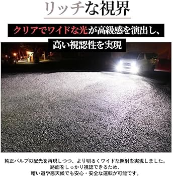 Amazon | HID屋 H4 LED ヘッドライト 68400cd(カンデラ) 【65W