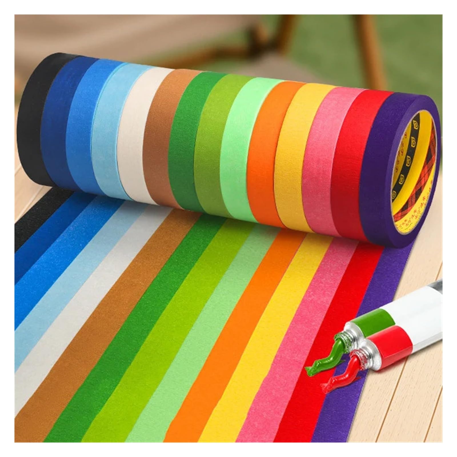 Nastro Di Carta Nastro for mascheratura con vernice colorata da 10 pezzi 20 m