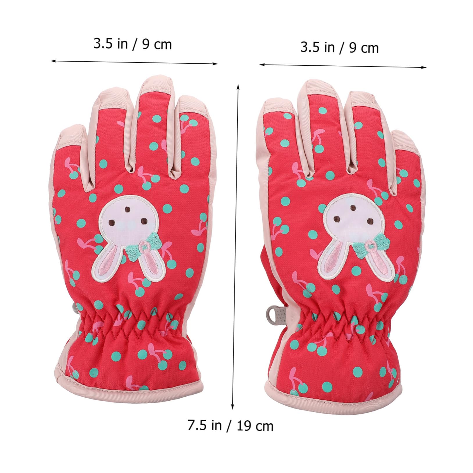 ABOOFAN 2 Pares Guantes De Esquí Niña Mitones De Esquí Guantes De Niña Mitones De Nieve Guantes De Snowboard Cálidos Guantes De Esquí Guantes De Invierno Mantener Caliente Chapa Paño Niño