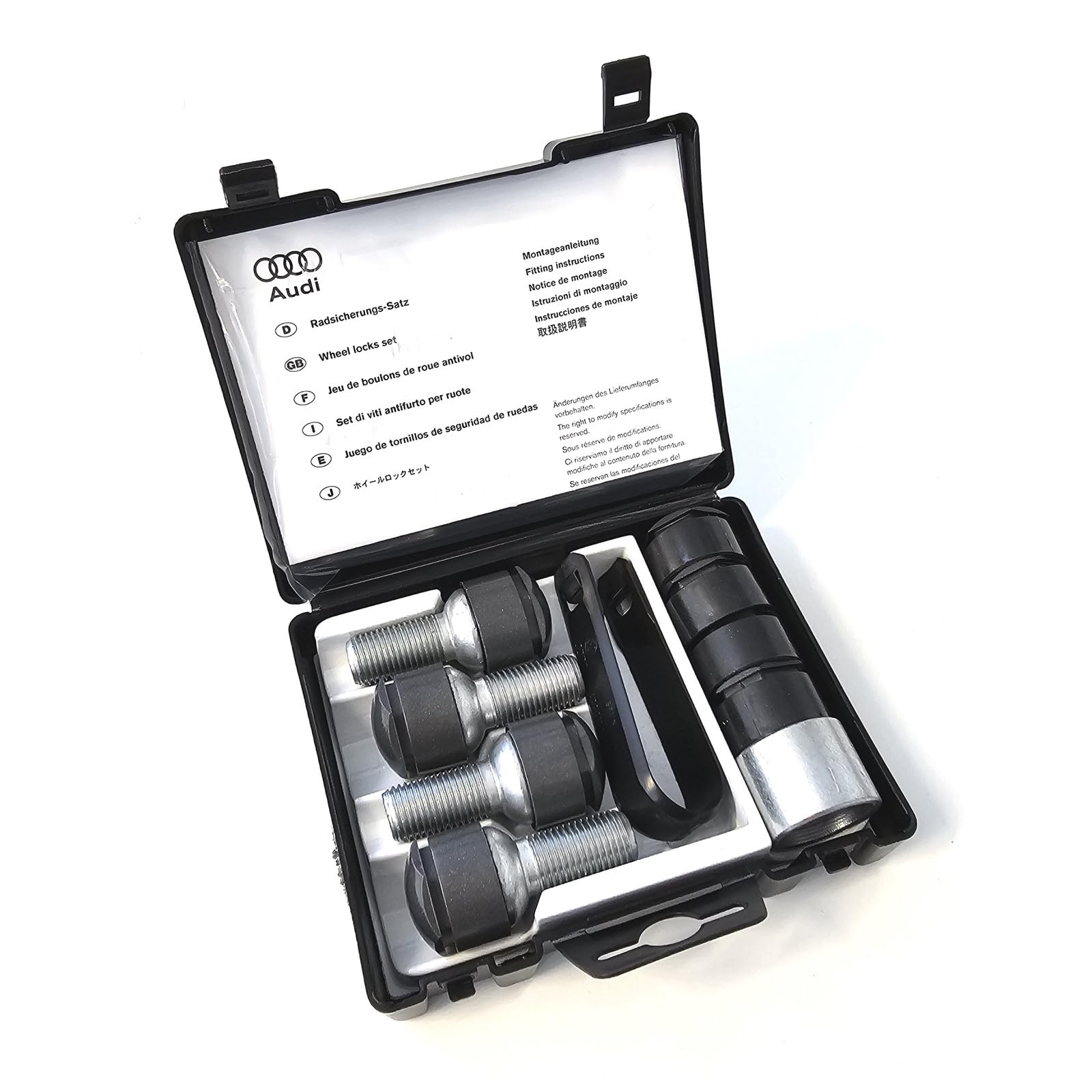 Audi 82A071455 - Tornillos antirrobo para Ruedas (M14 x 1,5 x 27)