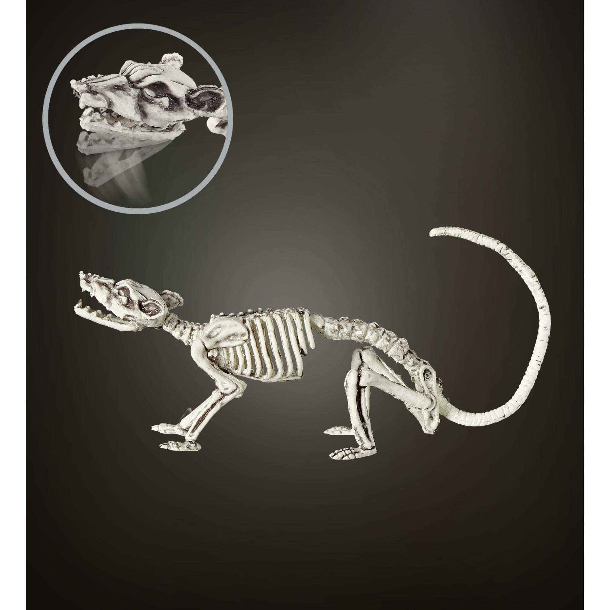 W WIDMANN MILANO Party Fashion - Animaux 996 Rat modelable 38 cm Squelette et tête de Mort fête Carnaval, Enfants Unisexes, 11009669, Multicolore, Taglia Unica