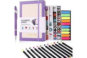 Update Pu Leather MonthlyPlanner, Productivity Journal with Pen