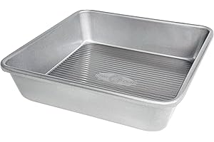 USA Pan Bakeware Seamless Nonstick Square Baking Pan, 8" x 8" x 2"