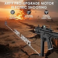 Vista 4 de Gel Blaster ARP9 Juguetes con FPS automático de alta velocidad 280, juegos al aire libre y diversión en el patio trasero para edades de 14 años