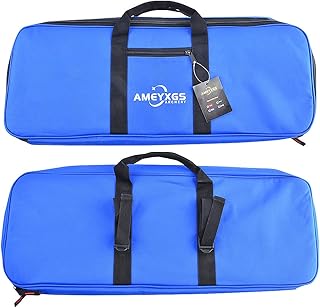 ZSHJGJR Archery Recurve Bow Bag Takendown Recurve Soft Bow Case Lightweight Bow Holder Bag with Arrow Tube Holder (blue)